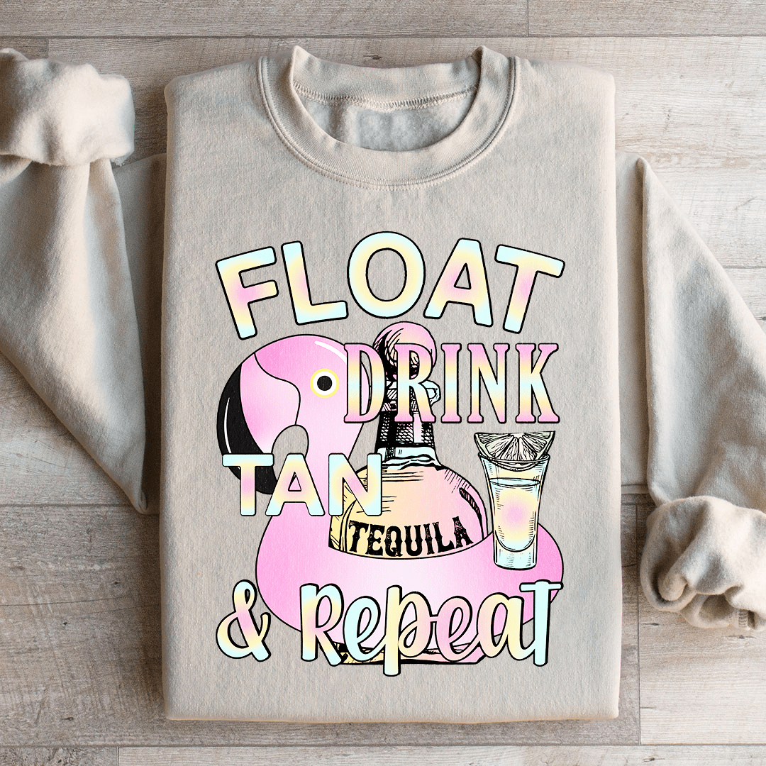 Float Drink Tan Repeat Sweatshirt