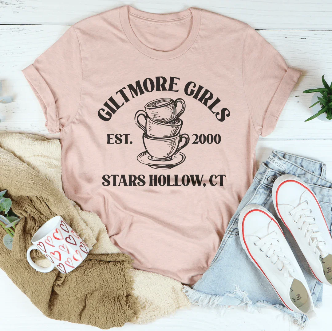 Giltmore Girls Est 2000 Stars Hollow CT Tee