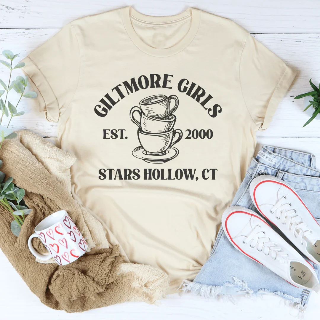 Giltmore Girls Est 2000 Stars Hollow CT Tee