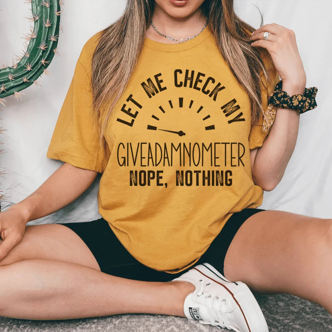Giveadamnometer Tee
