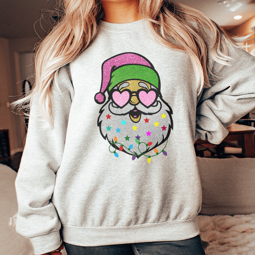 Glitter Santa Sweatshirt