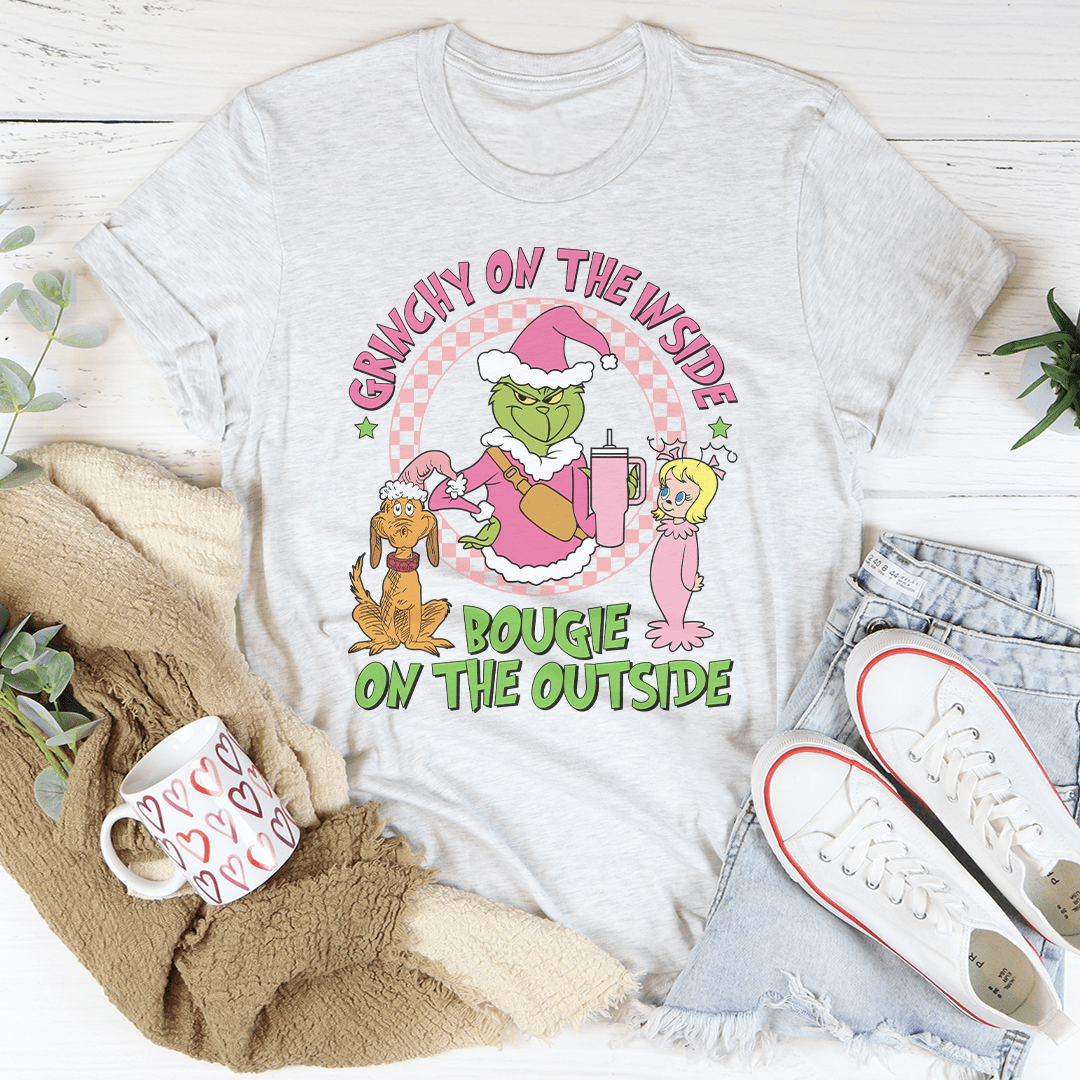 Grinchy On The Inside Bougie On The Outside Tee