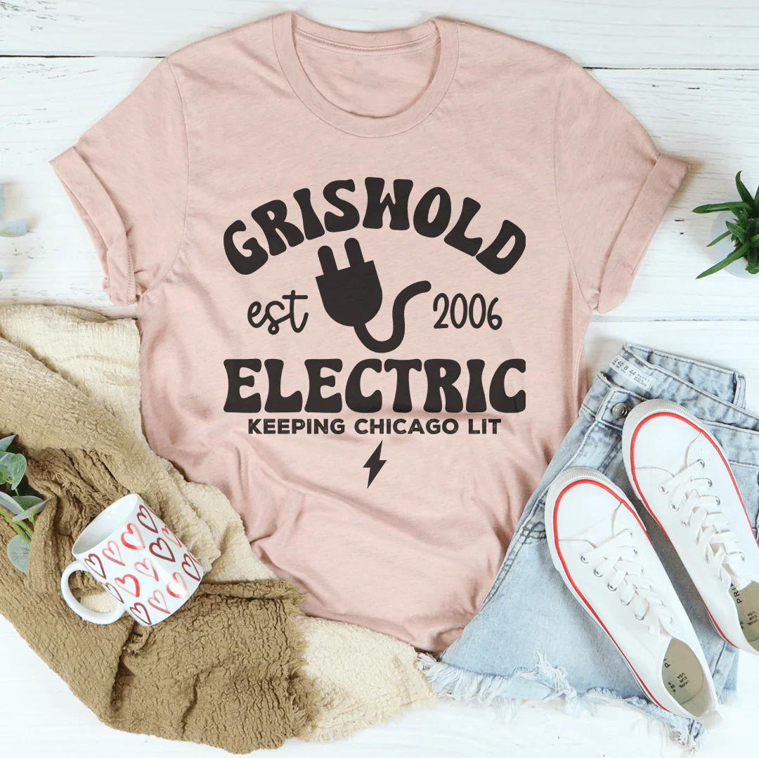 Griswold Est 2006 Electric Keeping Chicago Lit Tee