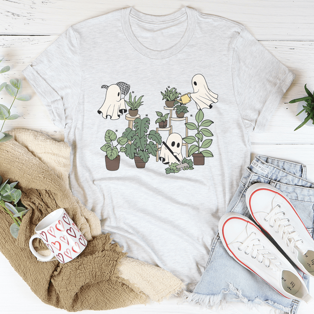 Halloween Ghost Plant Lover Tee