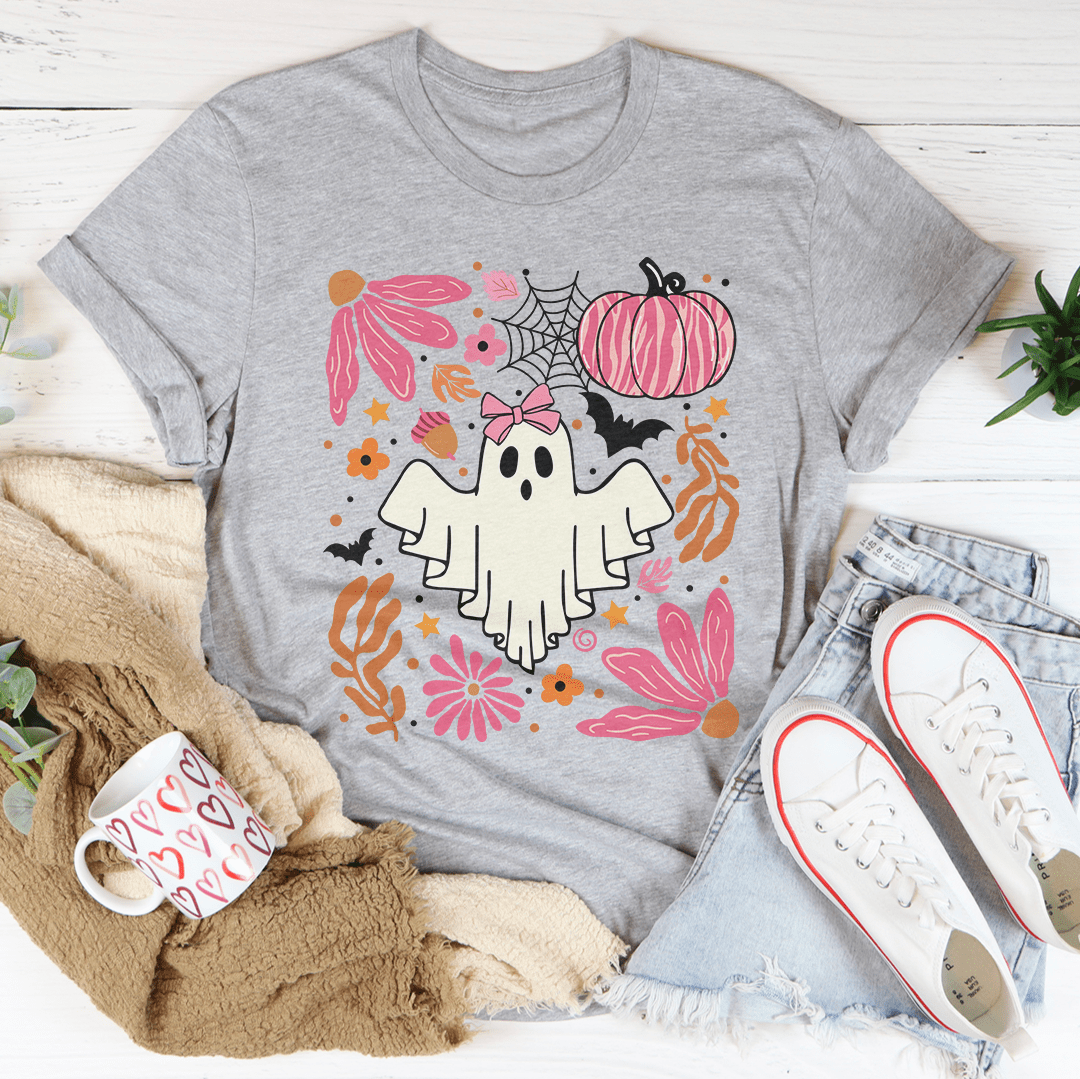 Halloween Pink Ghost Tee