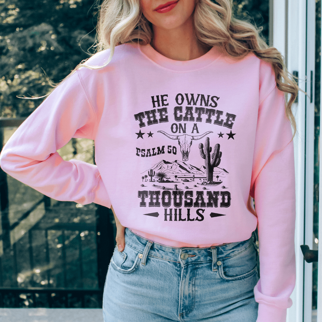 He Owns The Cattle Sweatshirt
