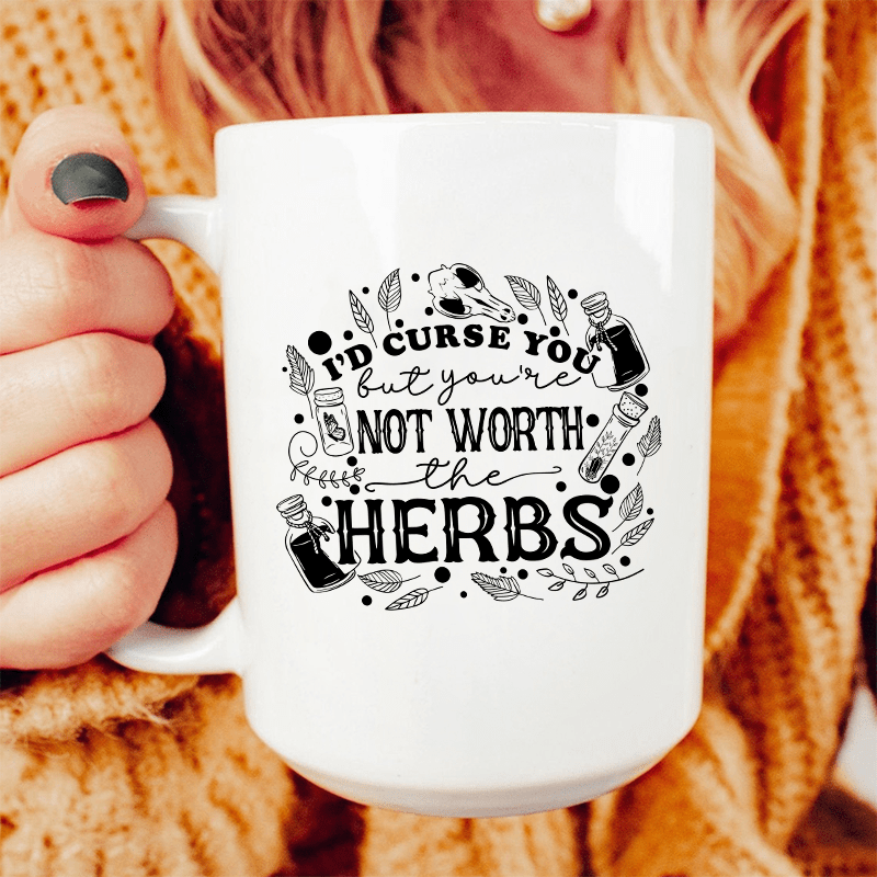 I'd Curse You Ceramic Mug 15 oz