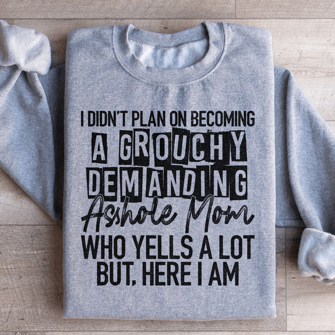 I Didn't Plan On Becoming A Grouchy Mom Sweatshirt
