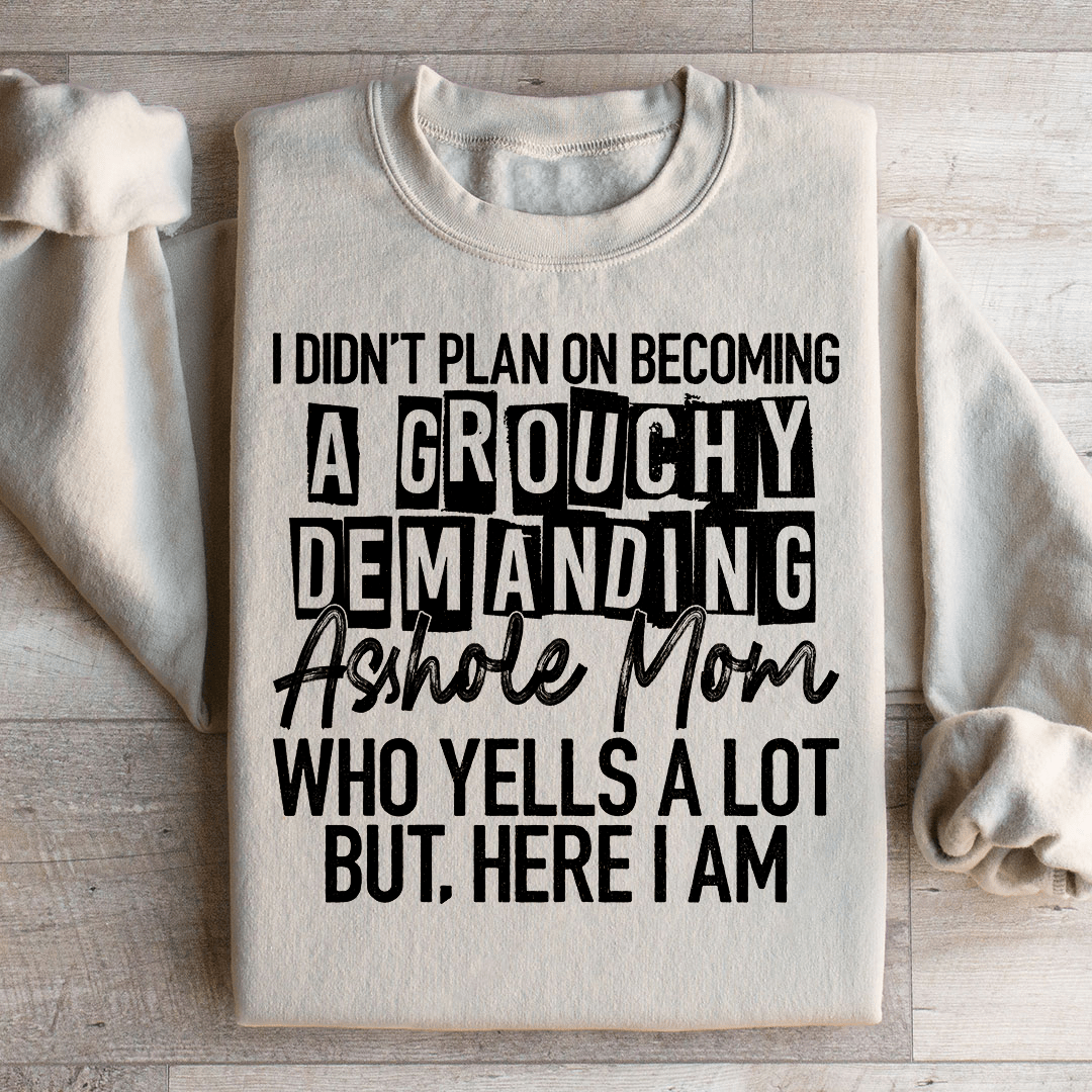 I Didn't Plan On Becoming A Grouchy Mom Sweatshirt