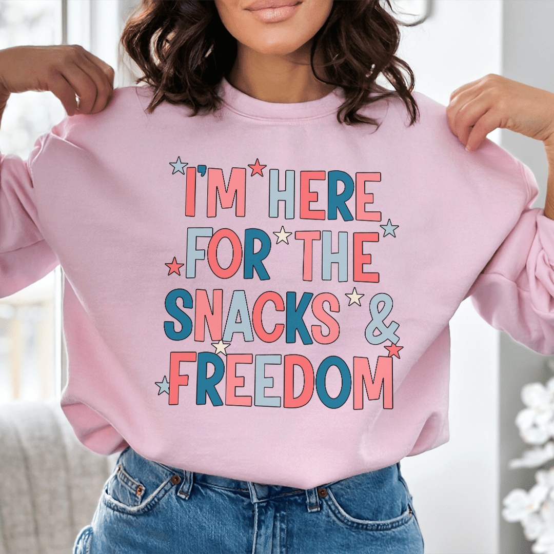I'm Here For The Snacks And Freedom Tee