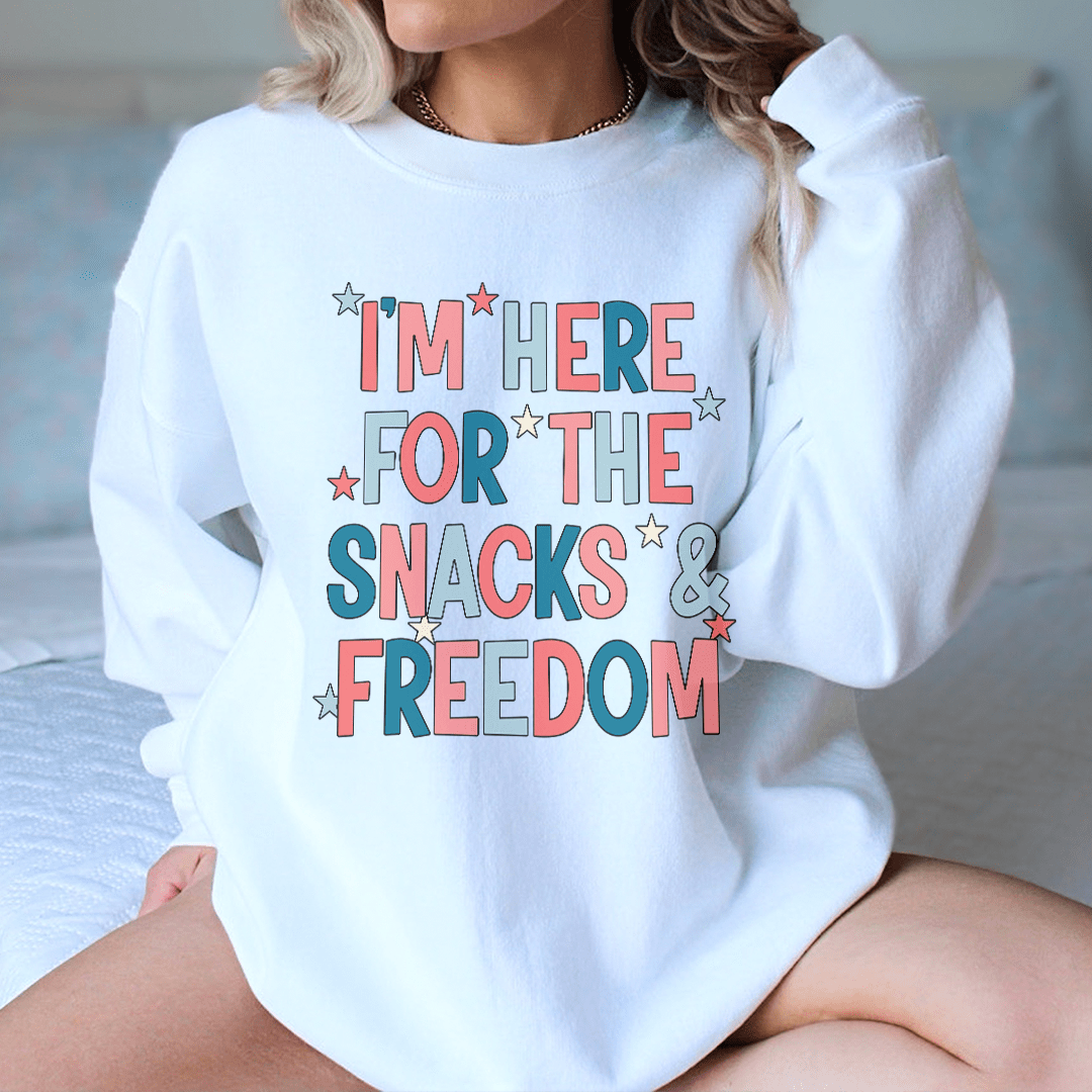 I'm Here For The Snacks And Freedom Tee