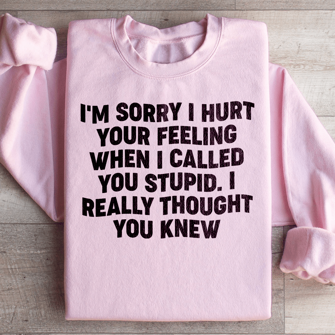 I'm Sorry I Hurt Your Feelings Sweatshirt