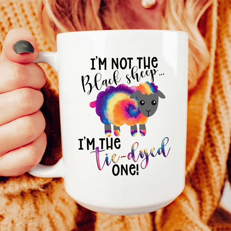 I'm The Tie-Dyed Sheep Ceramic Mug 15 oz