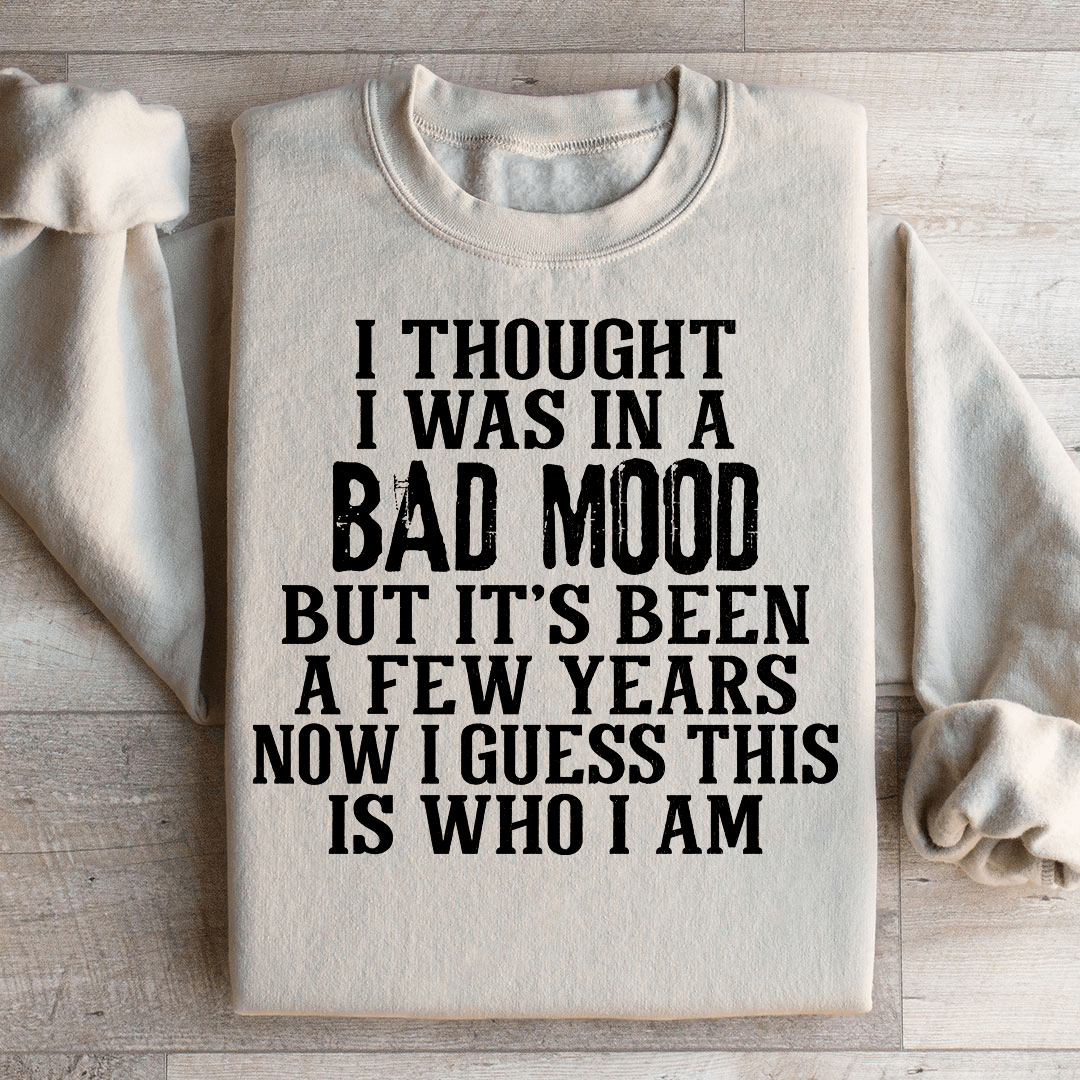 I Thought I Was In A Bad Mood Sweatshirt