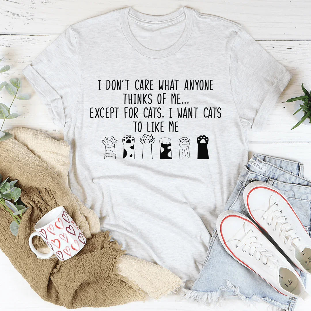 I Want Cats To Like Me Tee