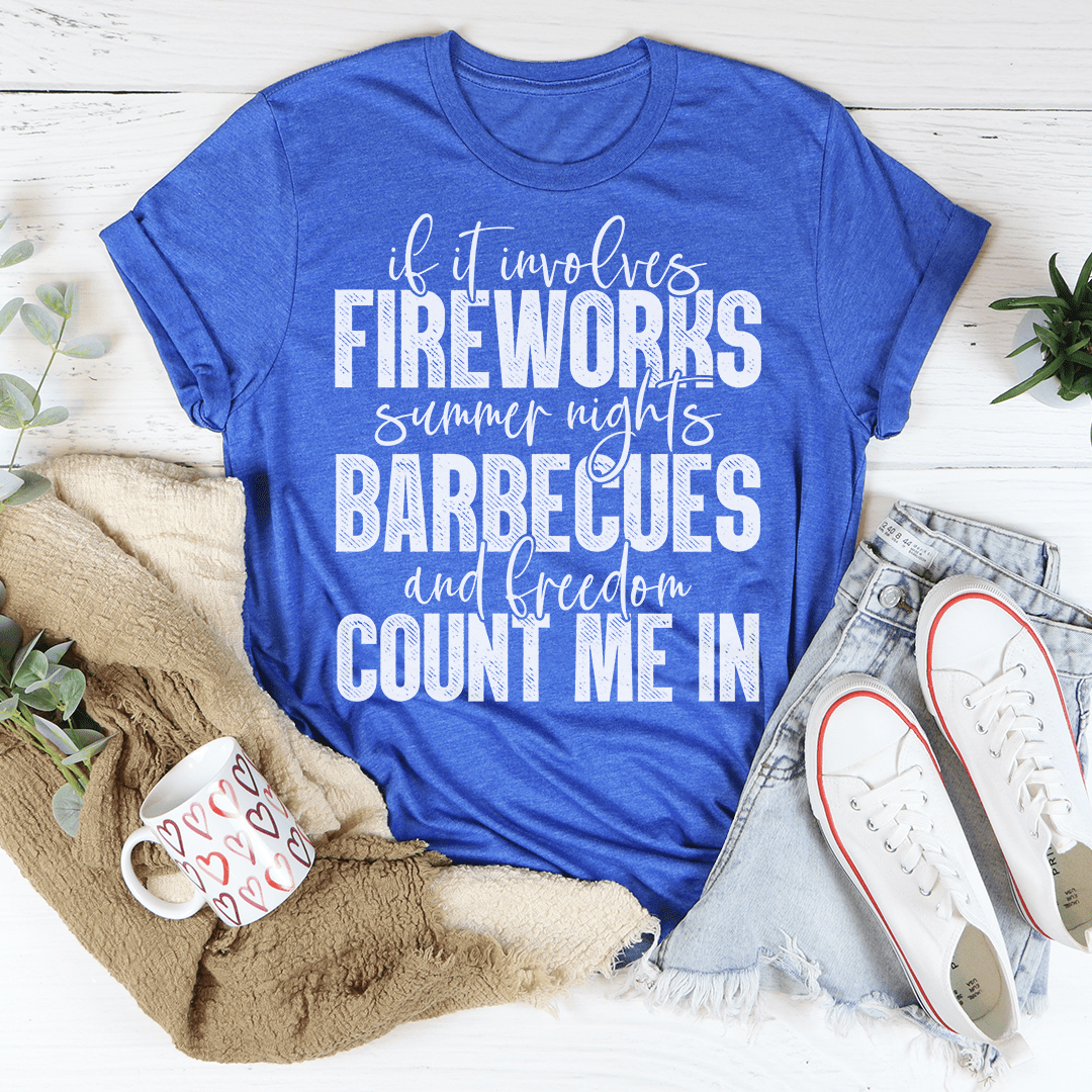 Fireworks Summer Nights BBQs & Freedom Tee