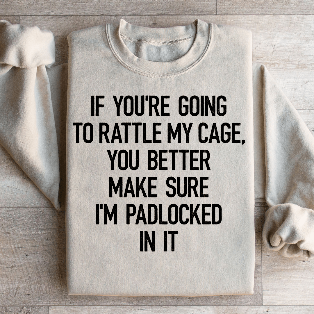 If You're Going To Rattle My Case You Better Make Sure I'm Padlocked In It Sweatshirt