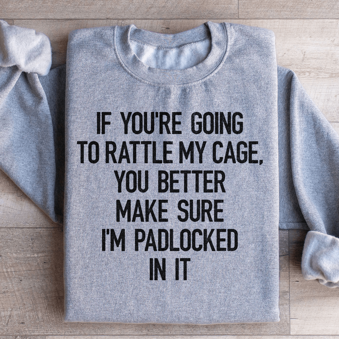 If You're Going To Rattle My Case You Better Make Sure I'm Padlocked In It Sweatshirt