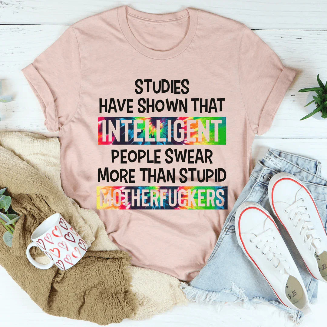 Intelligent People Swear Tee