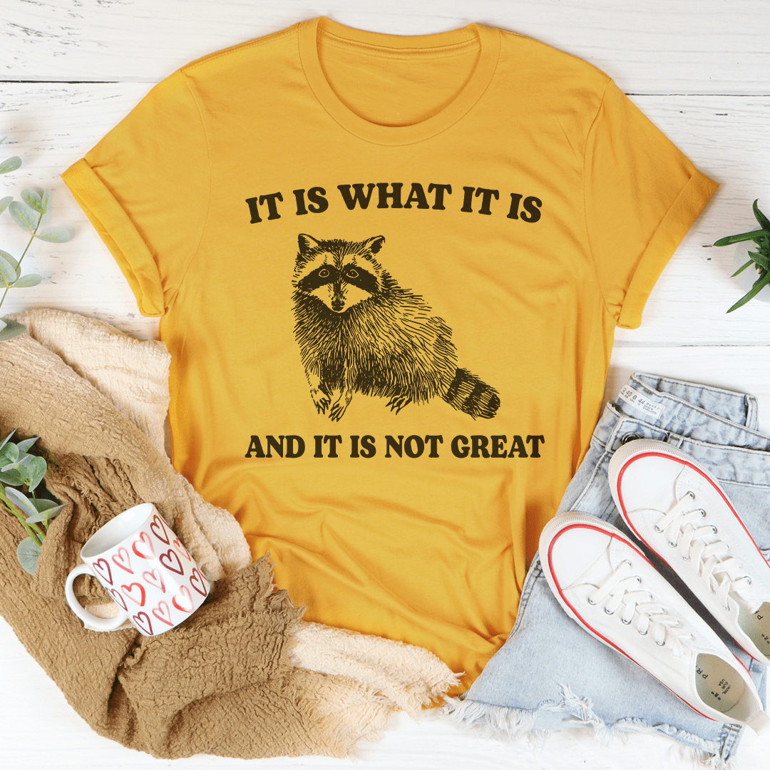 It Is What It Is And It Is Not Great Tee