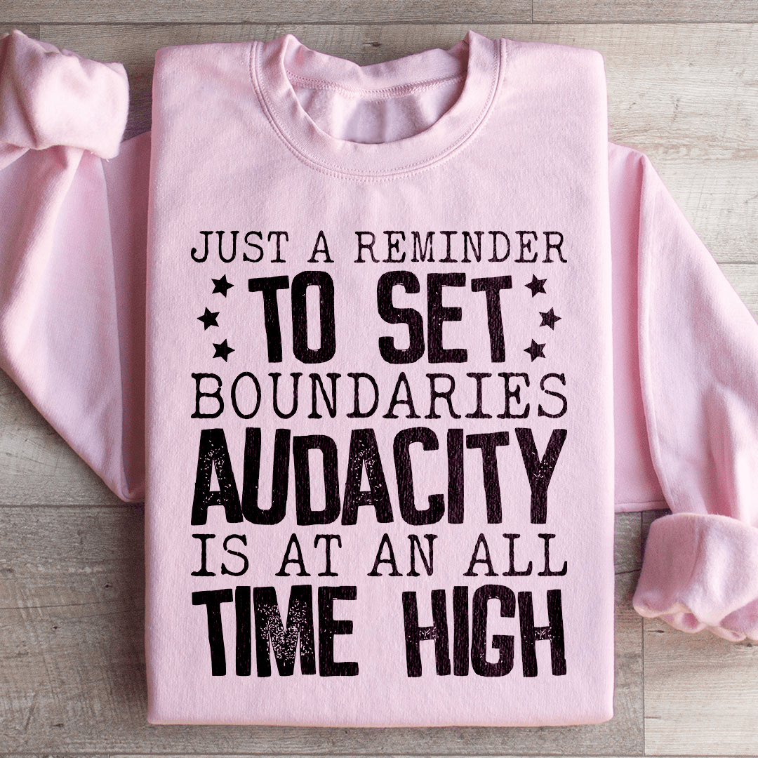 Just A Reminder To Set Boundaries Sweatshirt