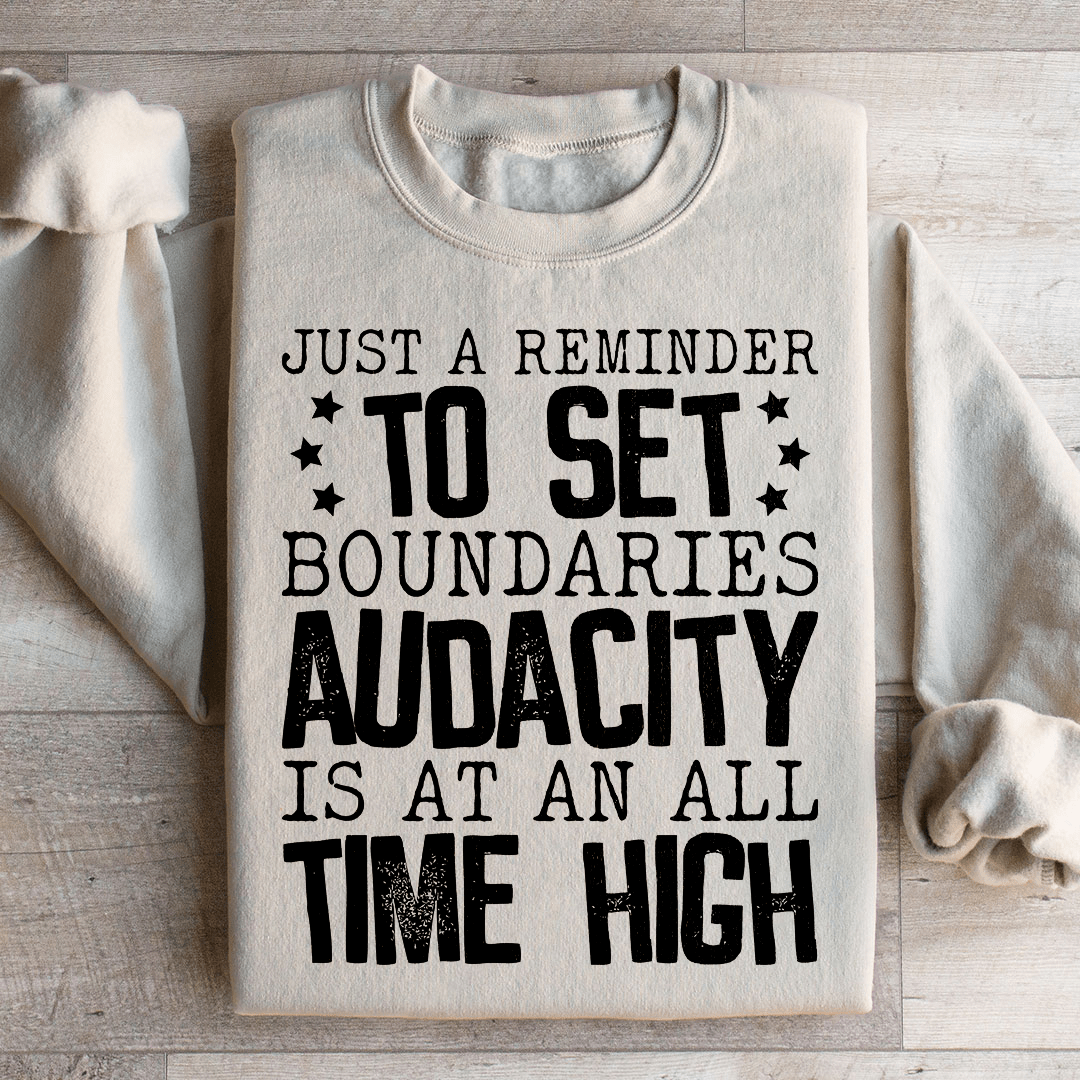Just A Reminder To Set Boundaries Sweatshirt