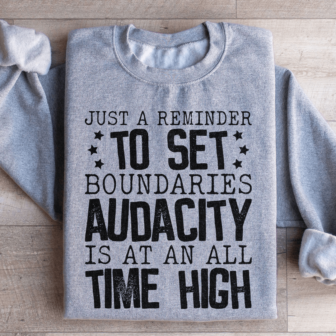Just A Reminder To Set Boundaries Sweatshirt