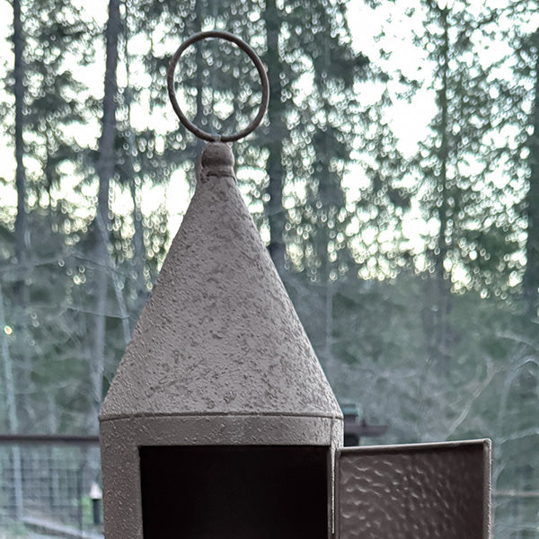 Oversized Rustic Chimney Floor Lantern