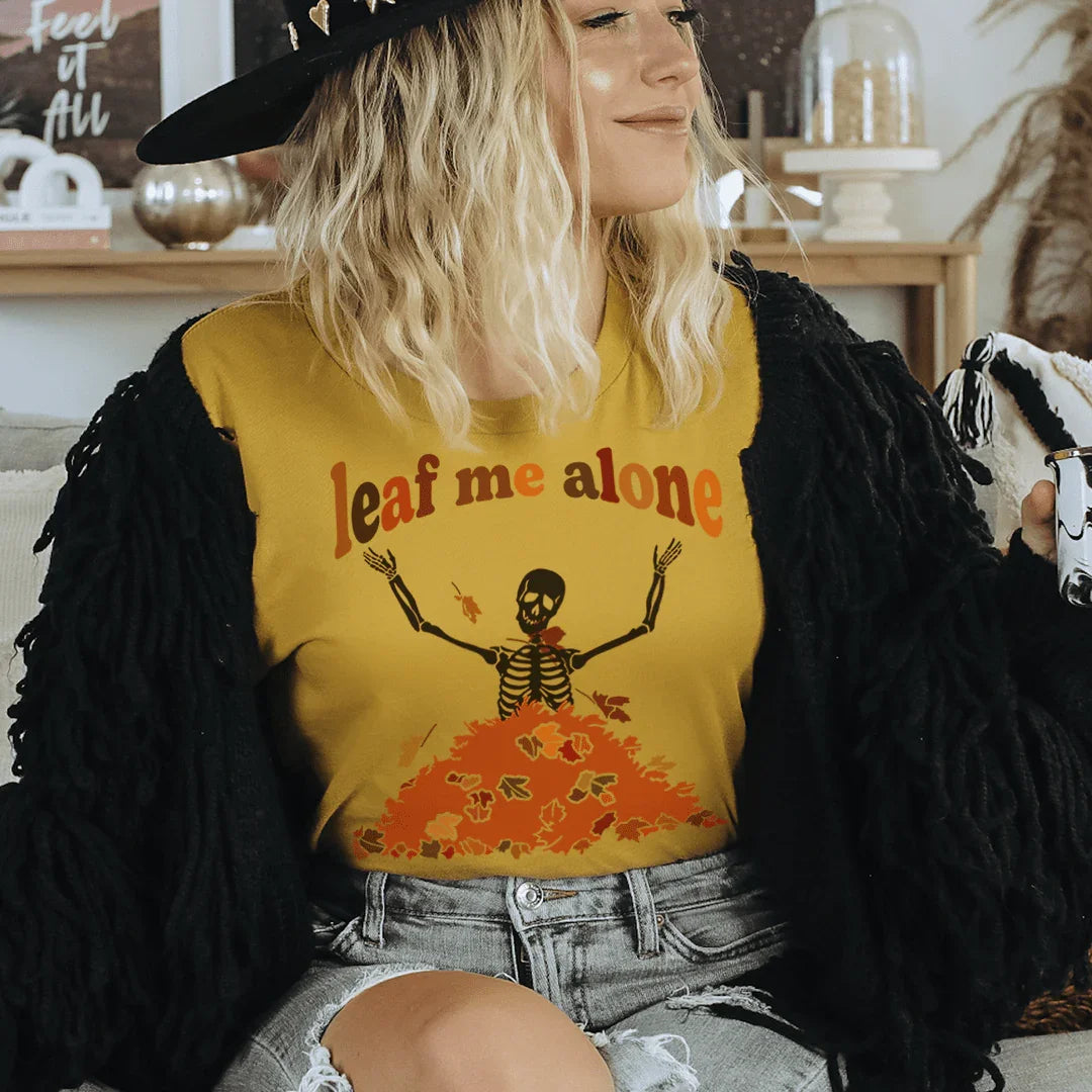 Leaf Me Alone Fall Tee