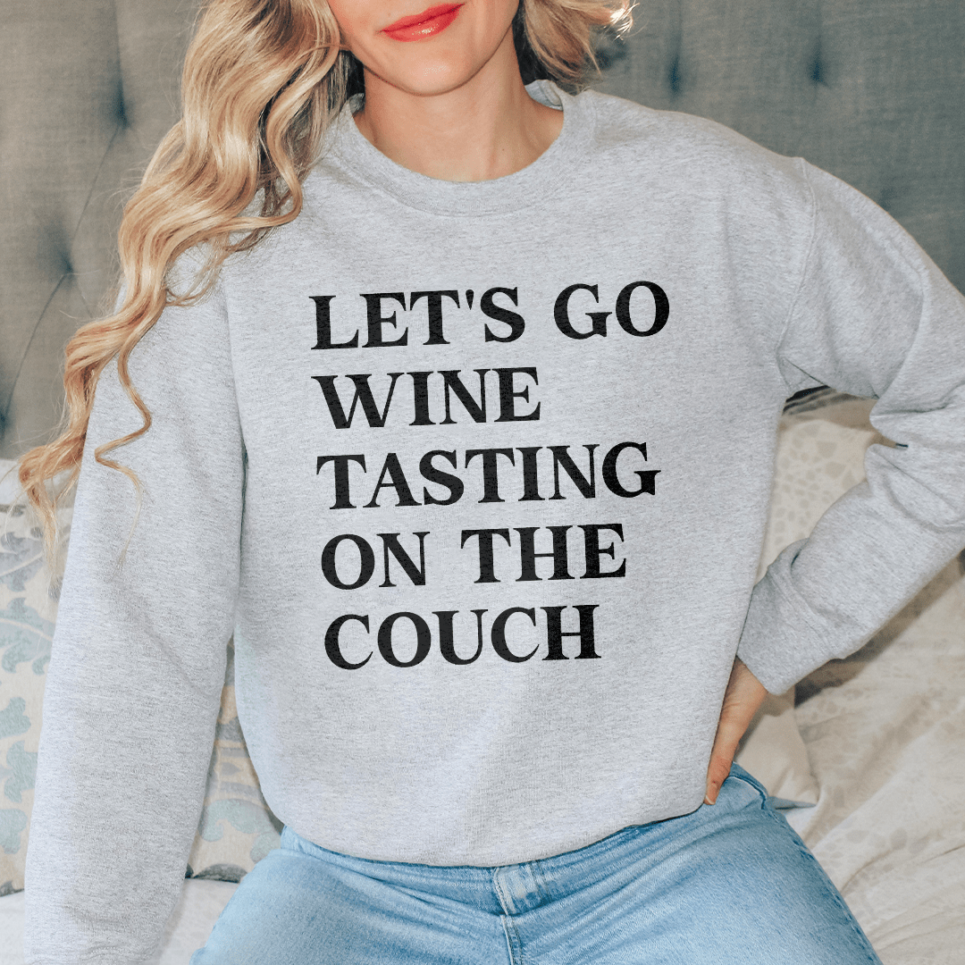 Let's Go Wine Tasting On The Couch Tee