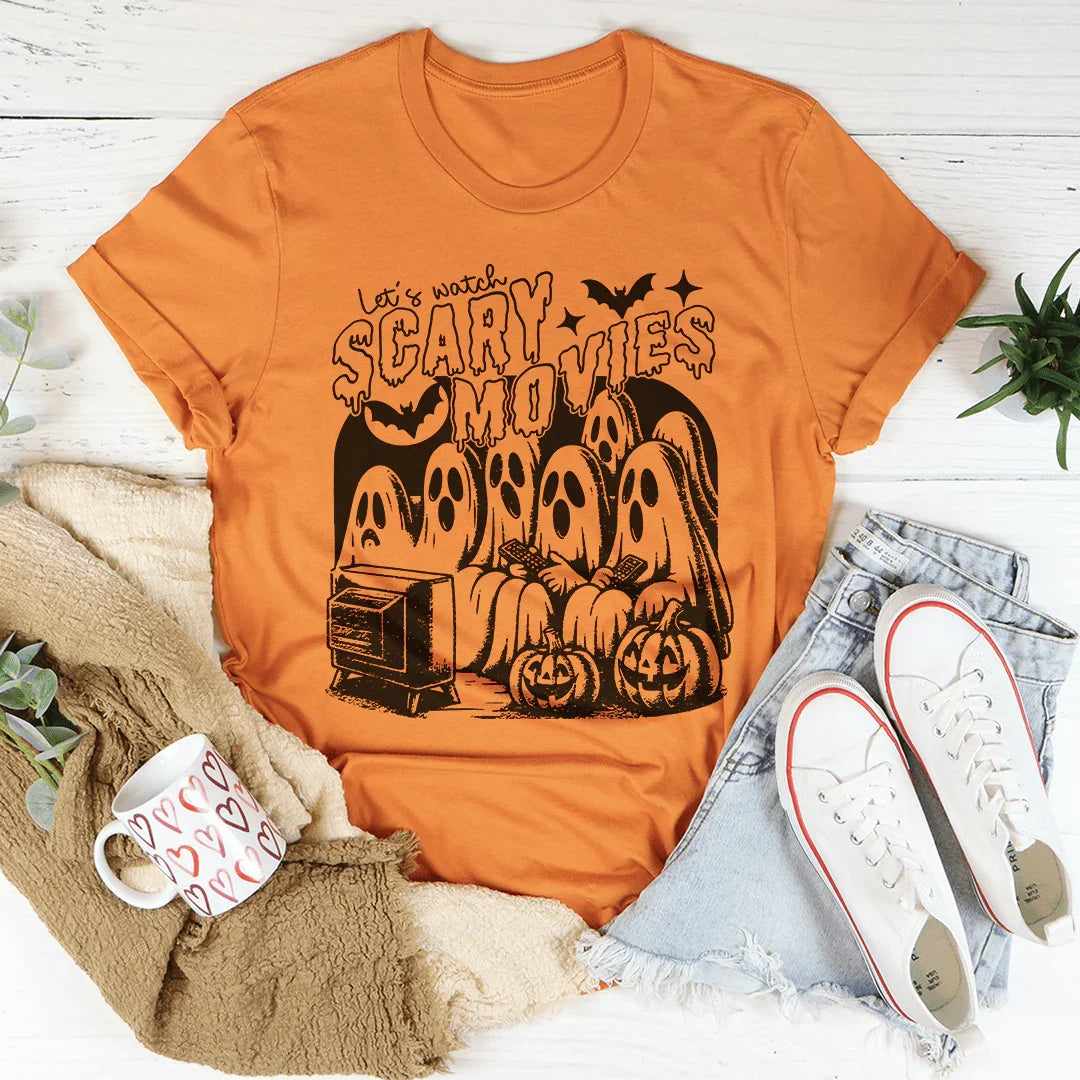 Let's Watch Scary Movies Tee