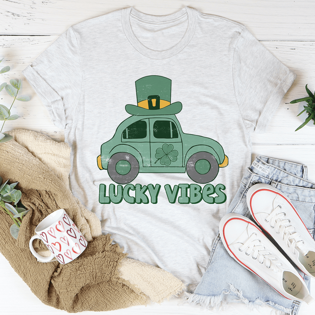 Lucky Vibes Cute Beetle Tee