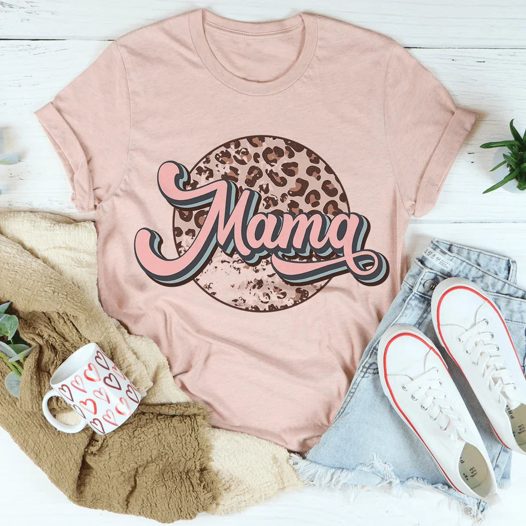 Mama Retro Leopard Tee
