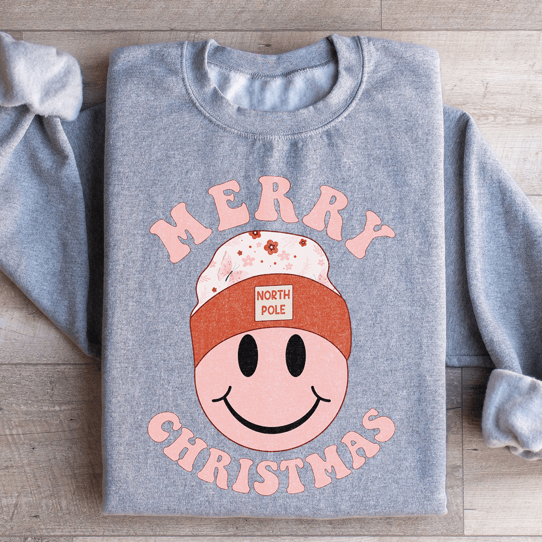 Merry Christmas Smiley Sweatshirt
