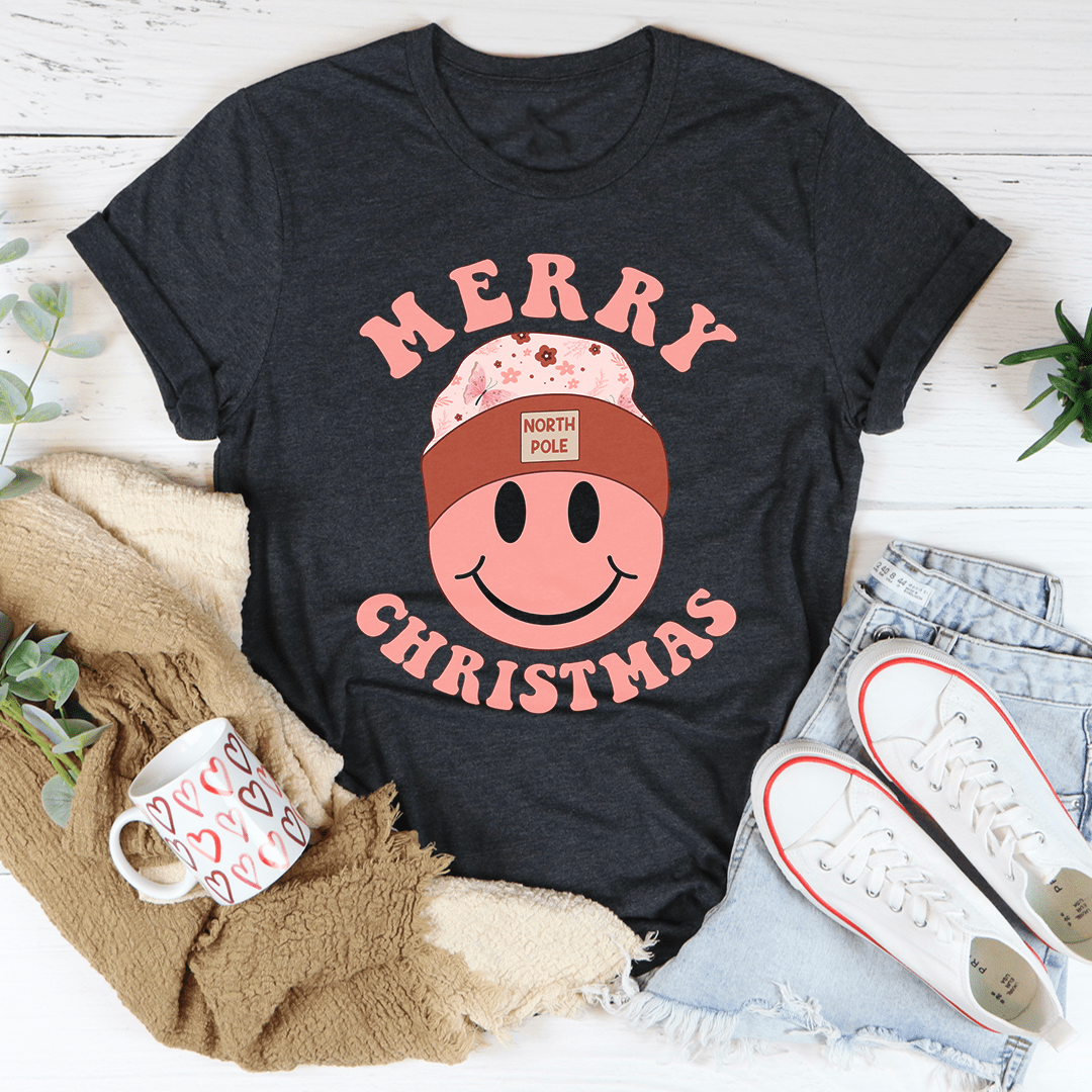 Merry Christmas Smiley Tee
