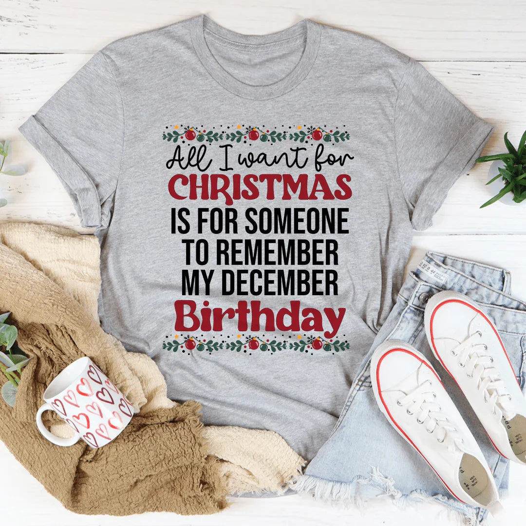 My December Birthday Tee