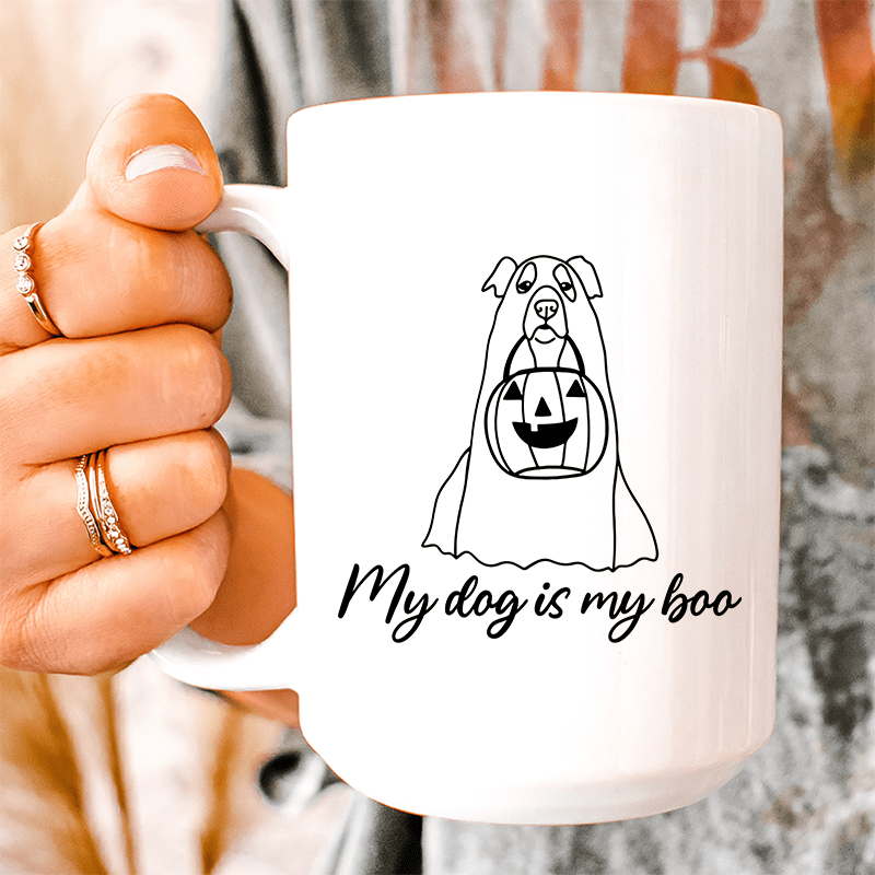 My Dog Is My Boo Ceramic Mug 15 oz