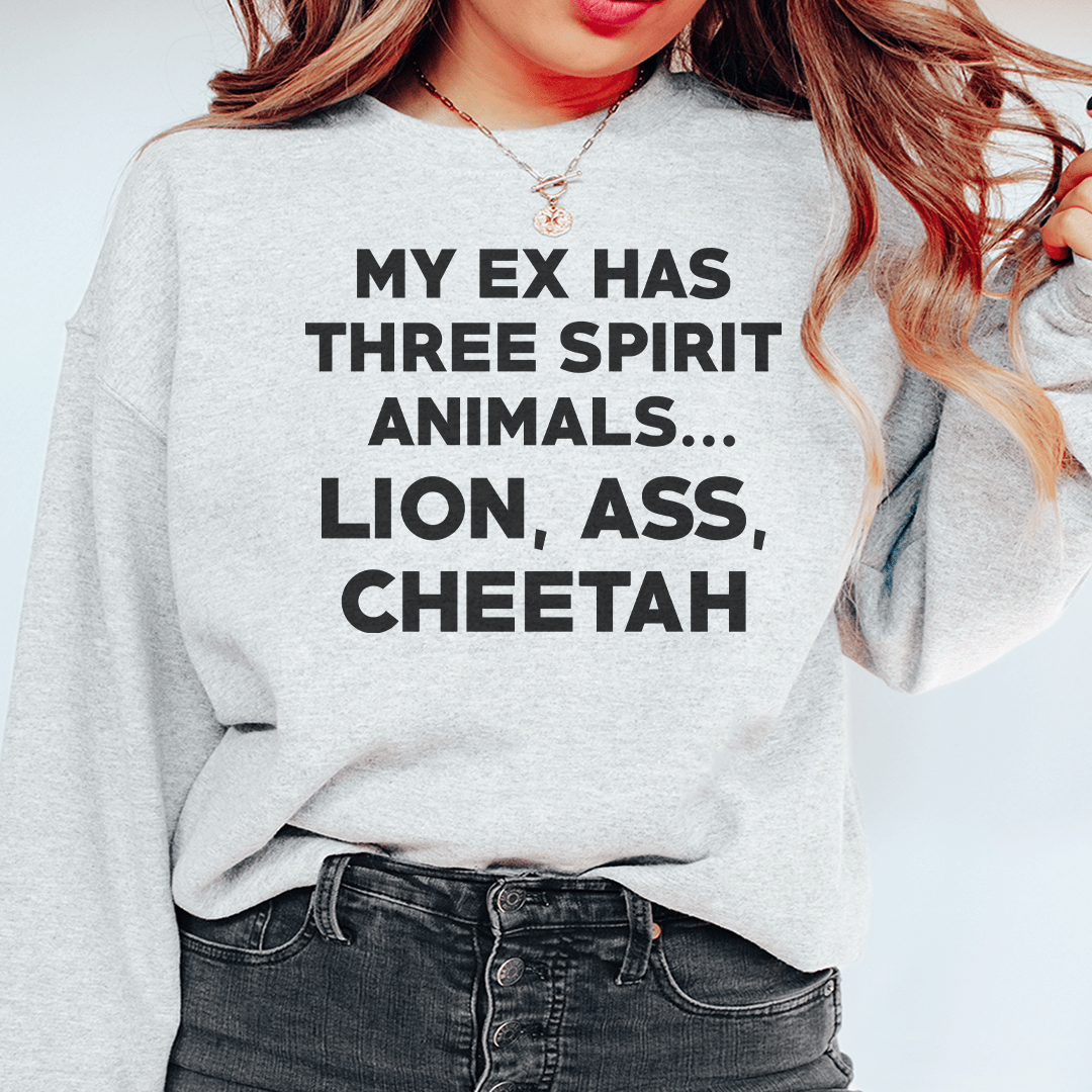 My Ex Has Three Spirit Animals Sweatshirt