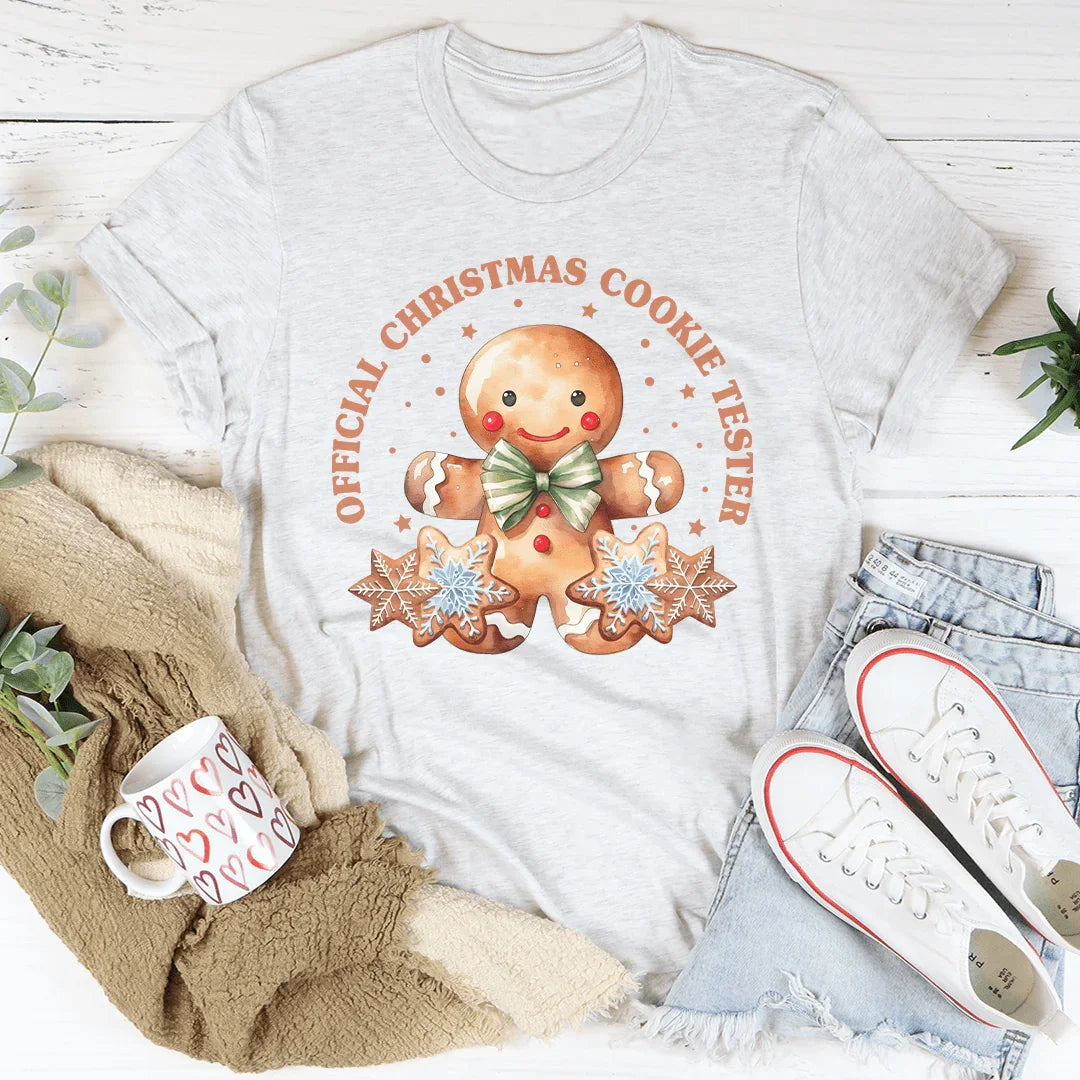Official Christmas Cookie Tester Tee