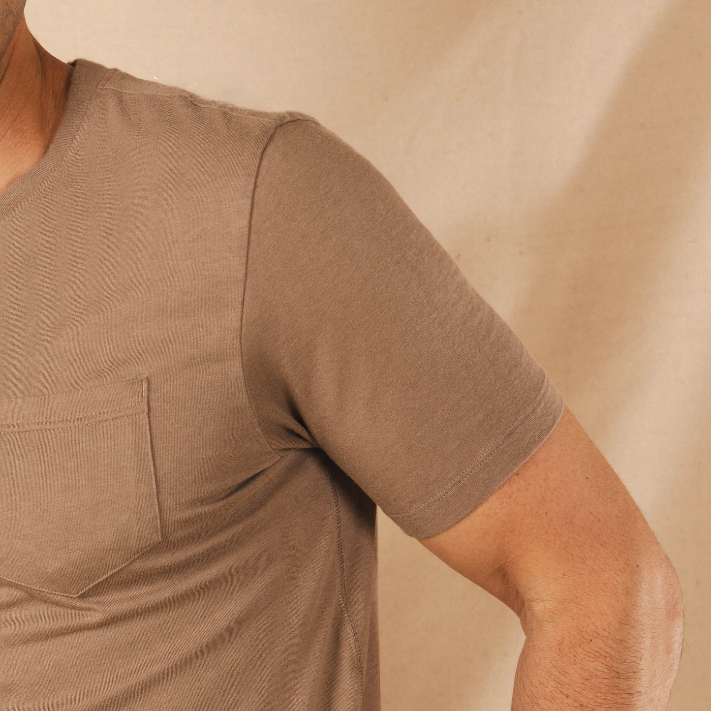 The Everyman™ Pocket Tee - Light Brown | Pocket T Shirt ft. Super Stupid-Soft™ Fabric