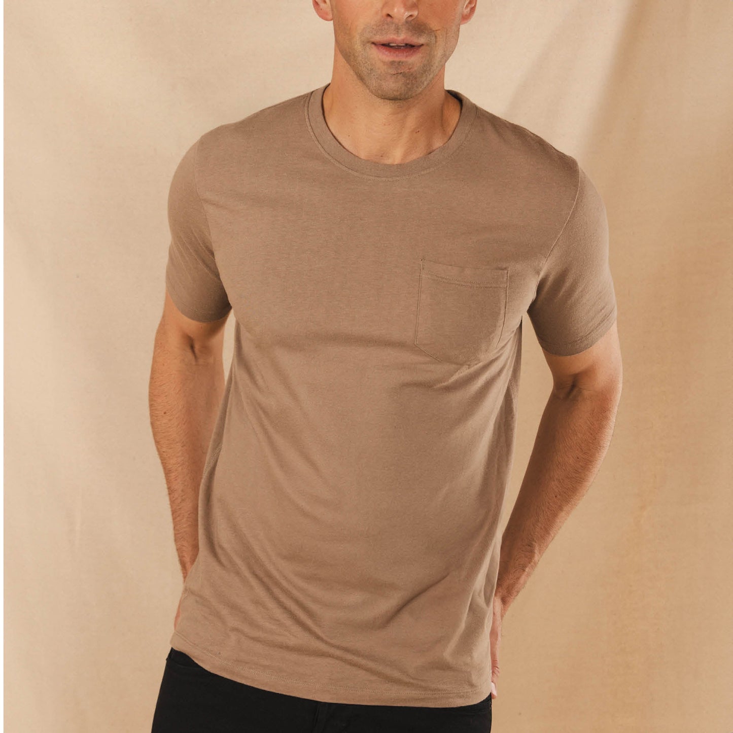 The Everyman™ Pocket Tee - Light Brown | Pocket T Shirt ft. Super Stupid-Soft™ Fabric