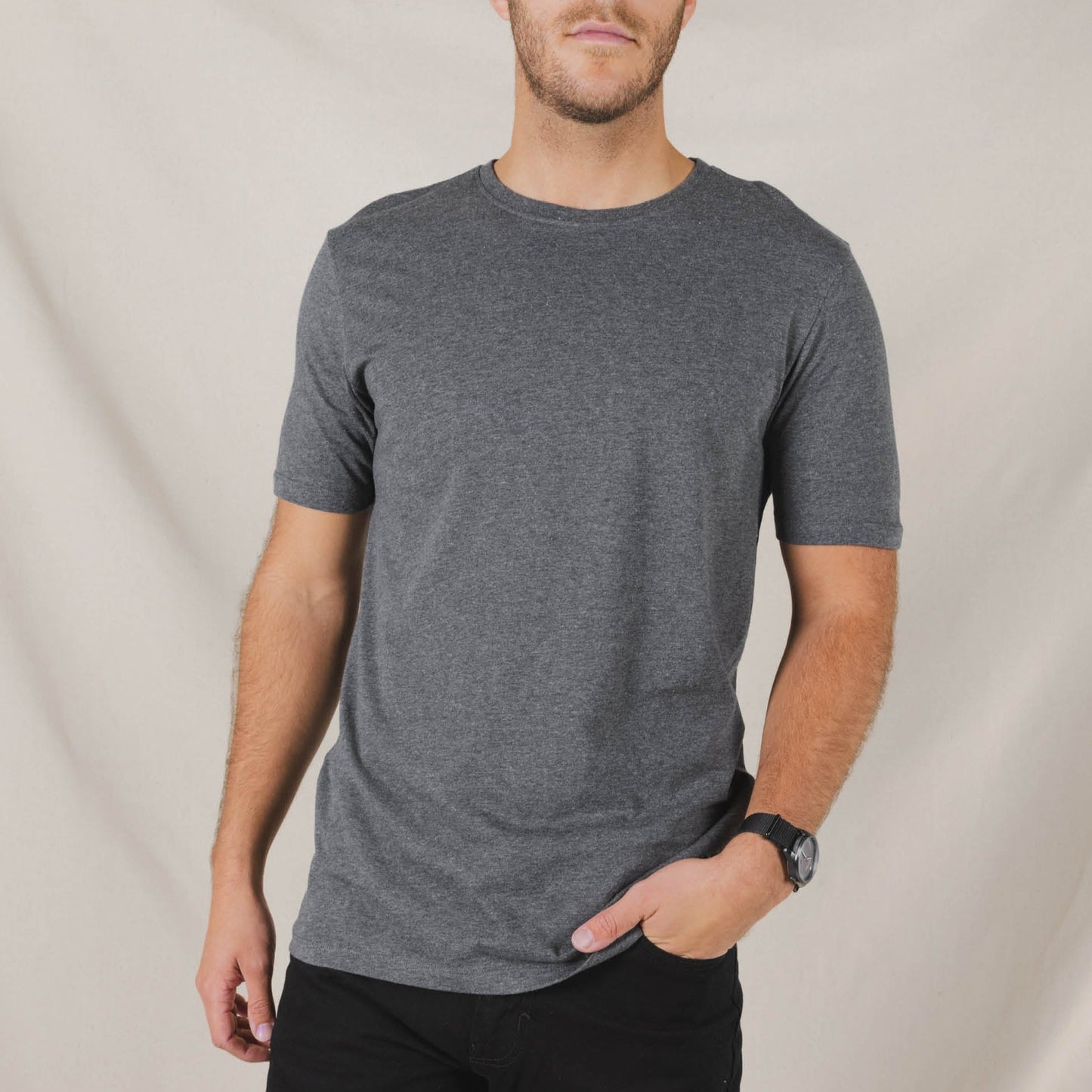 The Everyman™ Tee - Dark Heather Grey | Mens T Shirt ft. Super Stupid-Soft™ Fabric