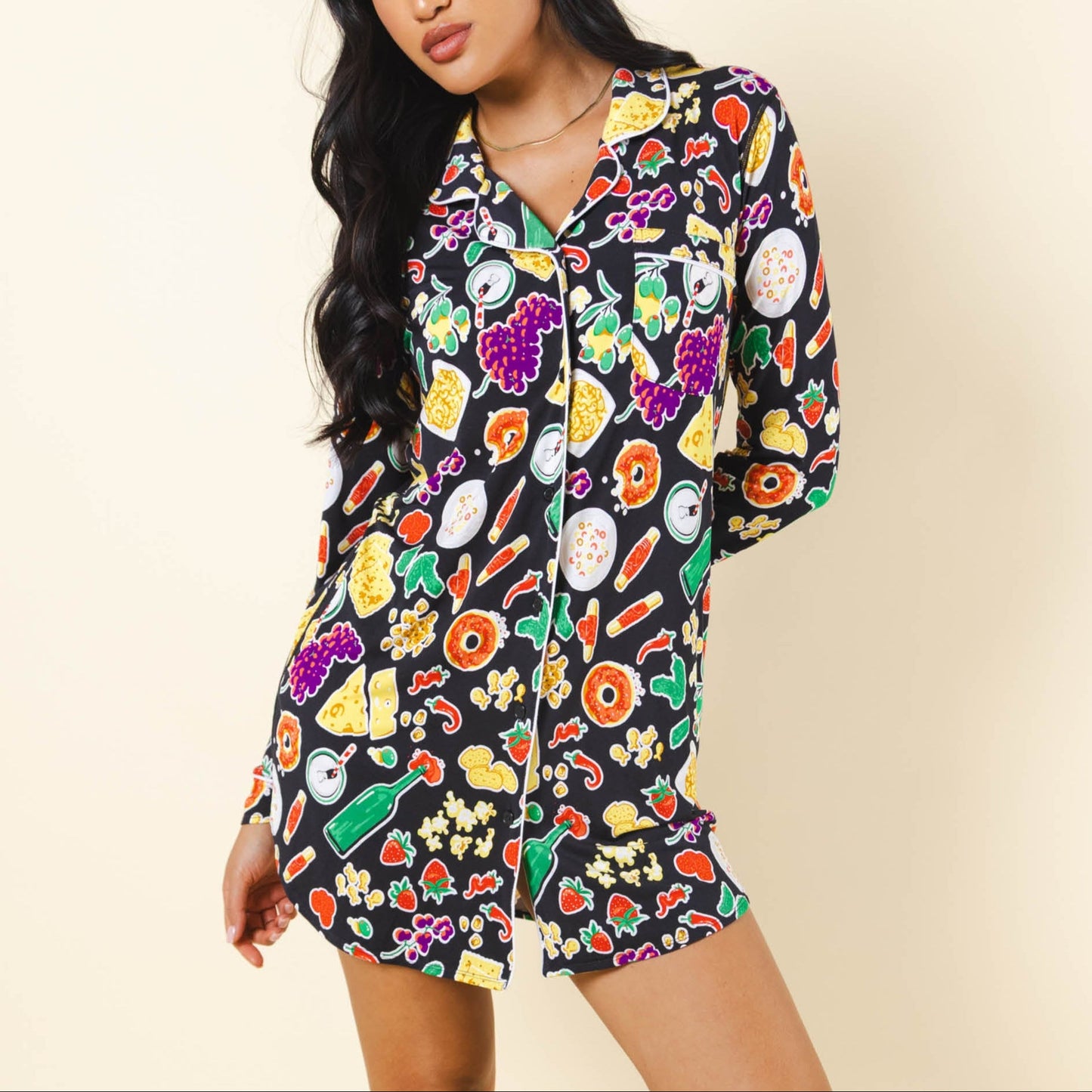 The Charcuterie | Charcuterie SleepDeep™ Long Sleeve Pajama Dress