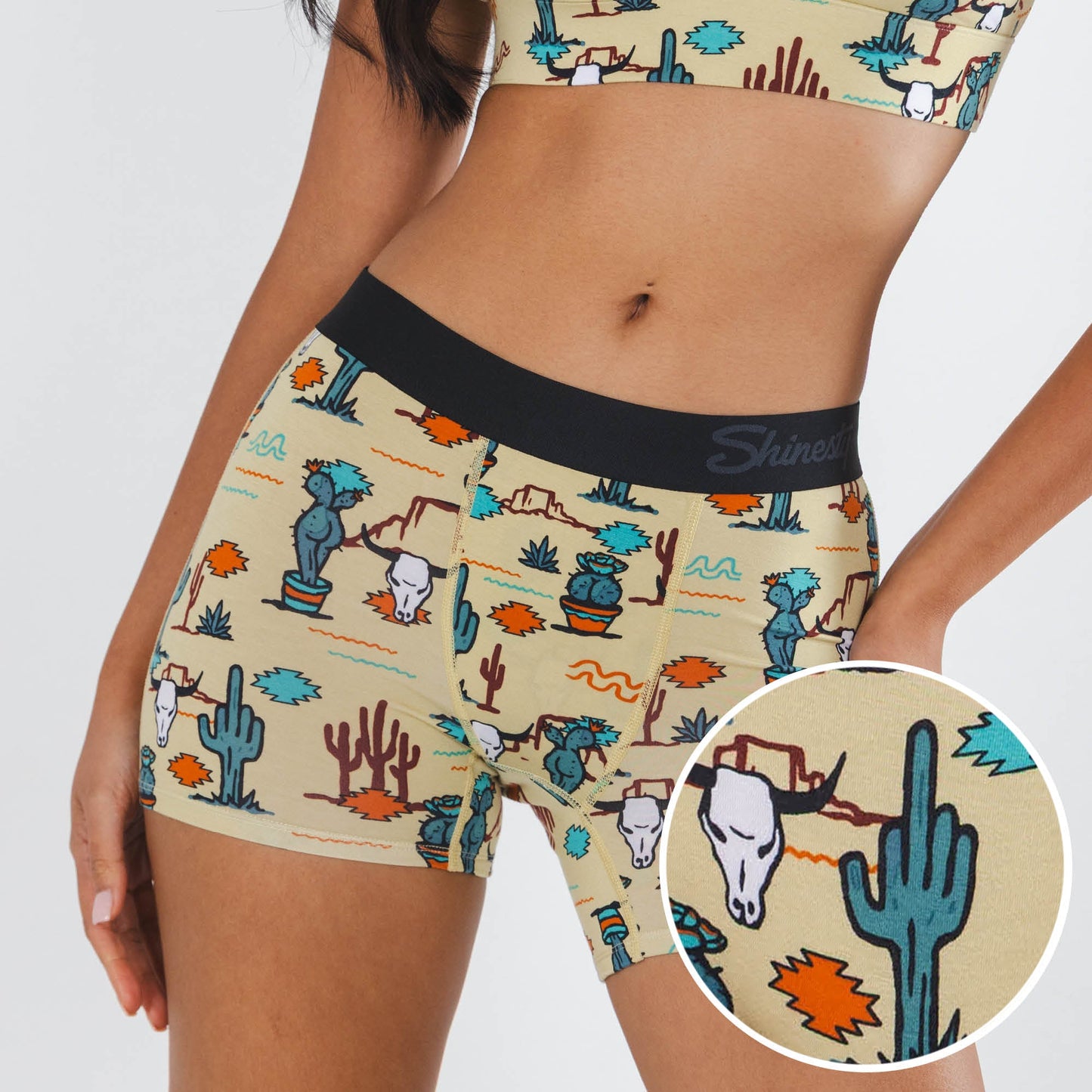 The Mirage | Western Cactus Women’s Boxers