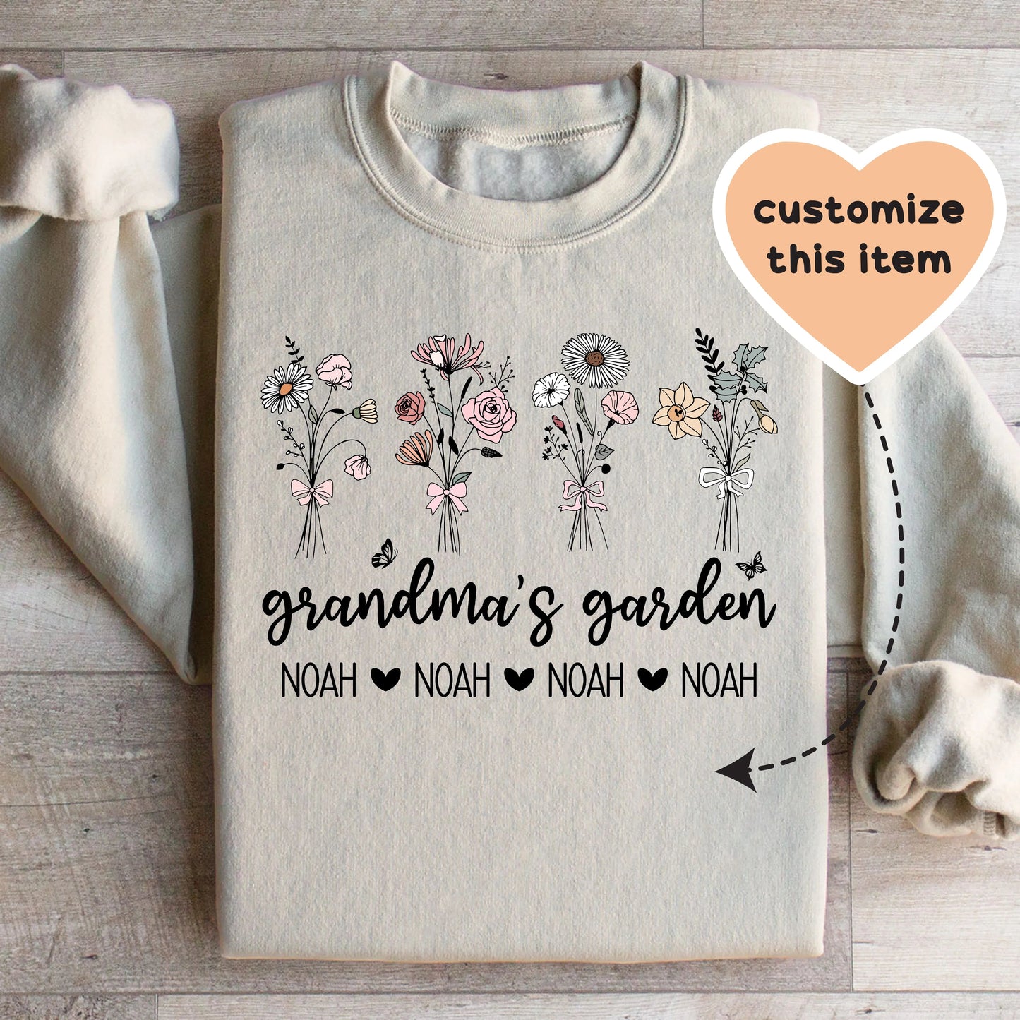 Personalized Grandma's Garden