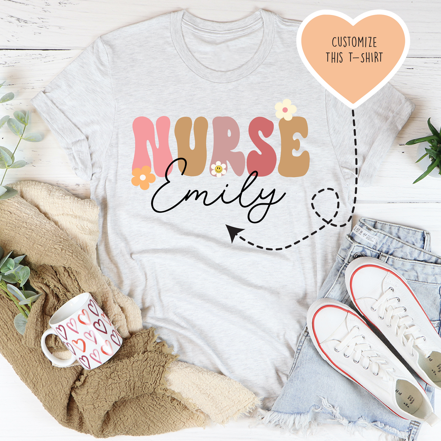 Personalized Nurse Tee