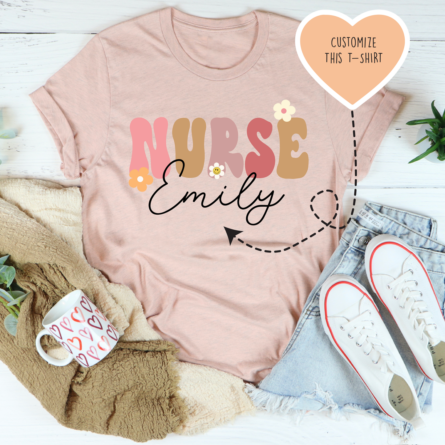 Personalized Nurse Tee