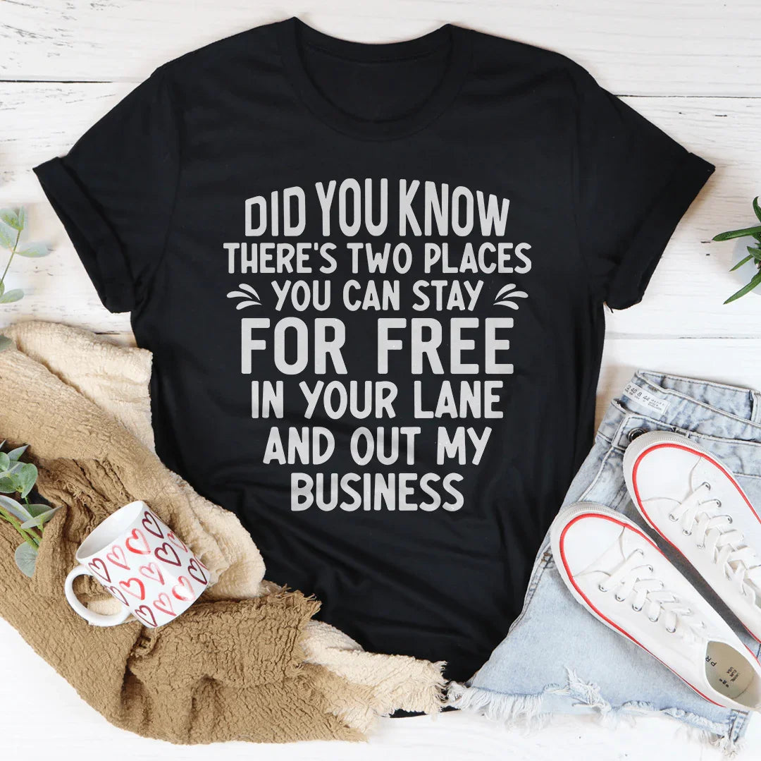 Places You Can Stay For Free Tee