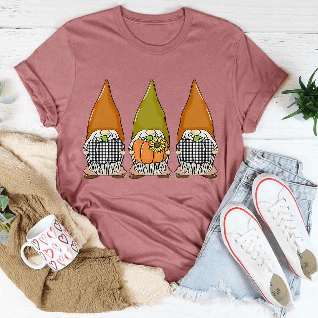 Pumpkin Gnomes Fall Tee