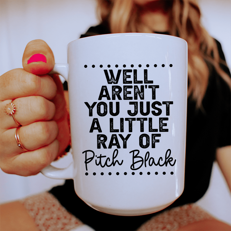 Ray Of Pitch Black Ceramic Mug 15 oz